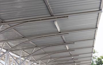 installing Hoober metal roofing